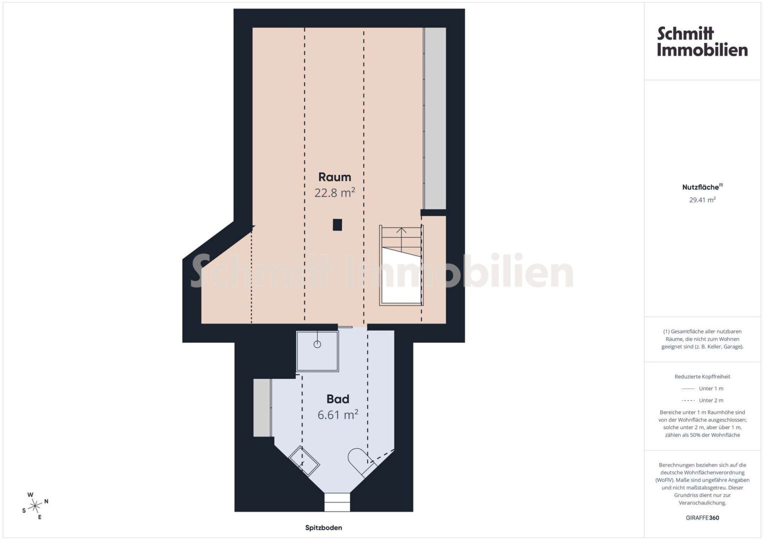 Grundriss Spitzboden