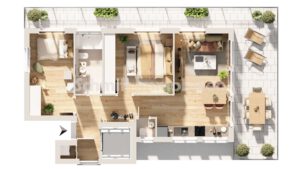 Grundriss Haus 1 - WE 4