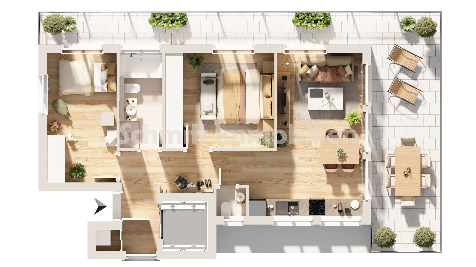 Grundriss Haus 1 - WE 4