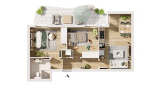 Grundriss Haus 2 - WE 5