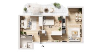 Grundriss Haus 1 - WE 1