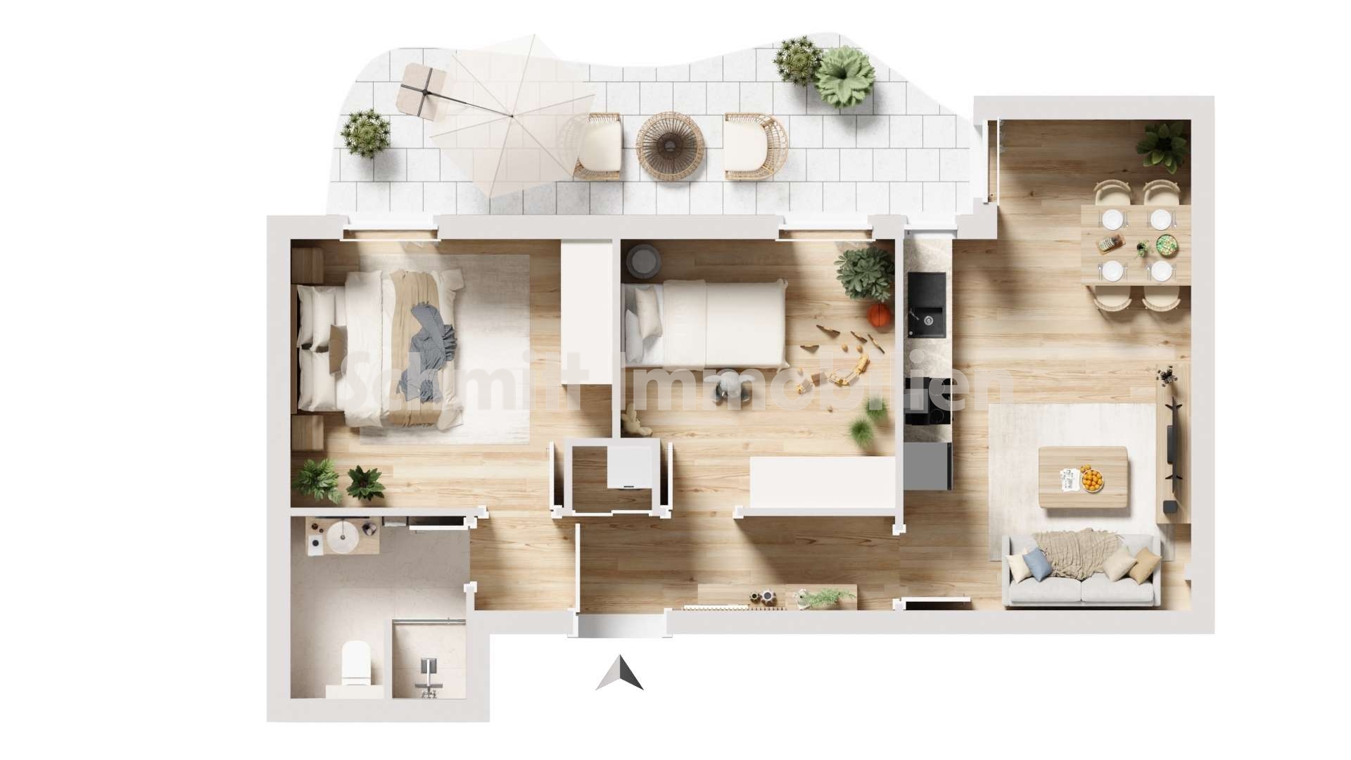 Grundriss Haus 1 - WE 1
