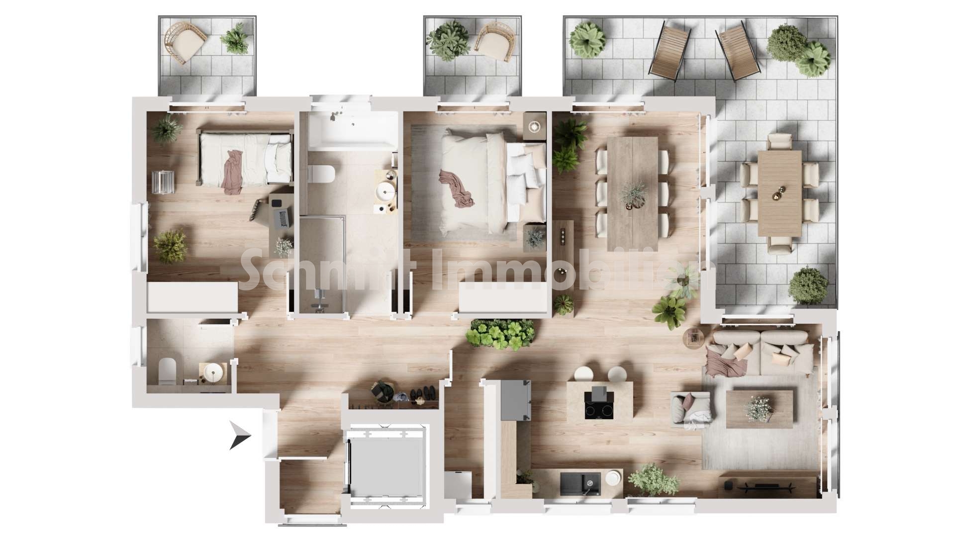 Grundriss Haus 2 - OG - WE 7