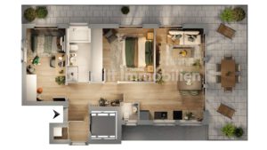 Grundriss Haus 2 - WE 8