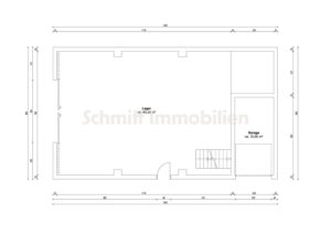 Grundriss Lagerhalle