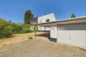 Garage und Haus-Ansicht